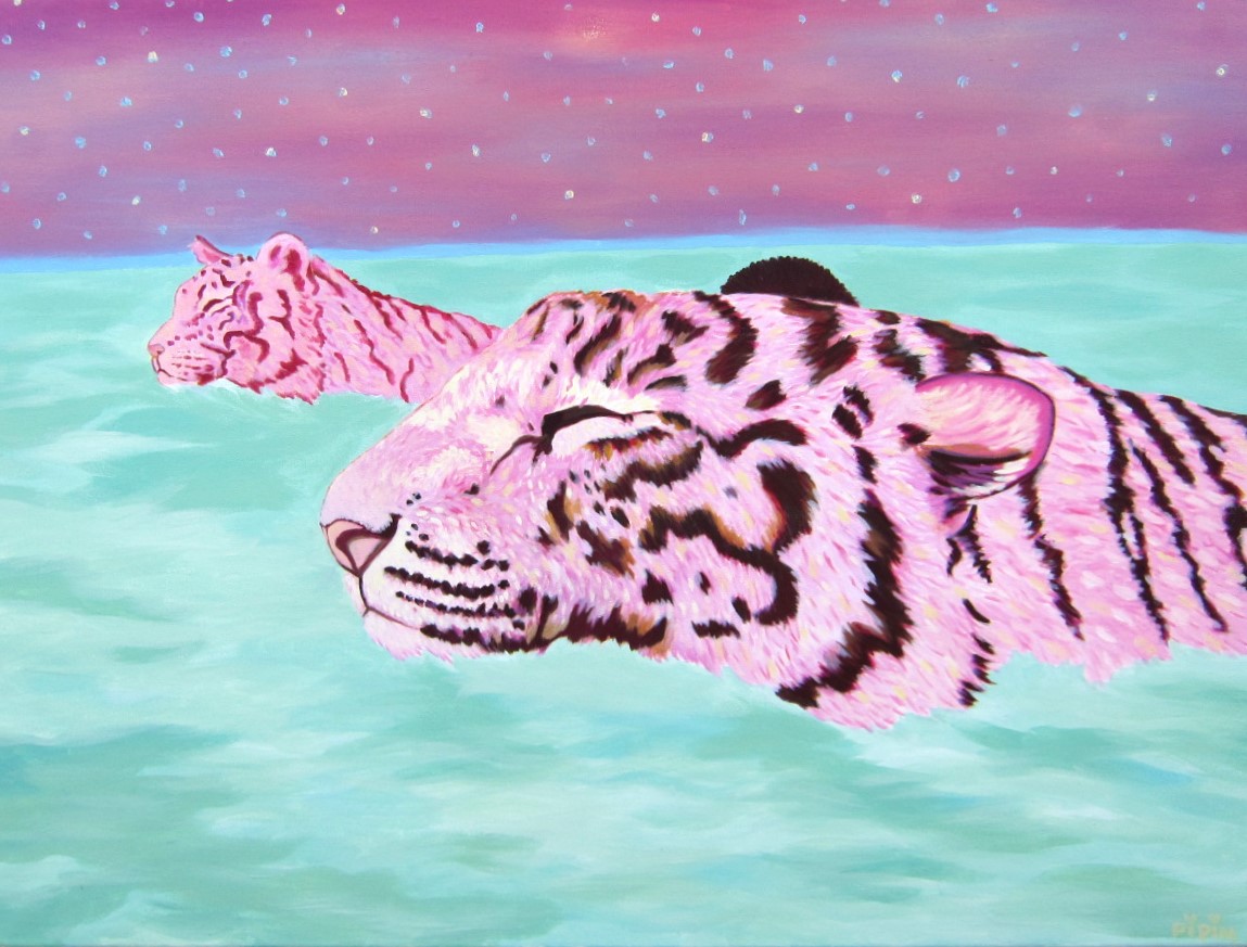 Komm ein Bisschen mit ans blaue Meer | Come a little bit to the sea with us | 60 x 80 cm | 700 €
